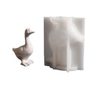 Molde de silicona flexible multiusos para portavelas de pato, portátil, para suministros de manualidades y decoraciones festivas