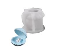 Molde de silicona flexible para caja de joyería para suministros de manualidades con tapa, portátil para crear una solución de almacenamiento única, caja de almacenamiento