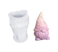 Molde de silicona flexible para decoración de gnomos de estrella y corazón, gran yeso de resina y artistas para el hogar