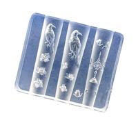 Molde de silicona flexible para decoración de uñas, fabricación de joyas y accesorios hechos a mano, molde de silicona de resina hecho a mano