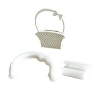 Molde de silicona flexible para decoración del hogar, yeso, herramienta práctica para hacer joyas, fácil de usar, para hacer cestas de flores