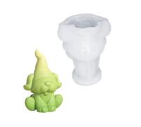 Molde de silicona flexible para gnomos de estrella y corazón, molde de adorno resistente adecuado para yeso de resina y proyectos perfumados, desarrollo creativo de productos de mercado