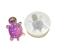 Molde de silicona flexible para manualidades, adornos de joyería, ideal para hacer diamantes realistas, tortugas, manualidades y regalos de resina Molde de silicona para tortugas de diamantes