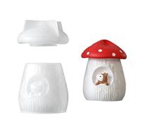Molde de silicona flexible para manualidades, con forma transparente, adecuado para accesorios, soportes para plantas y caramelos, molde de ardilla y hongos