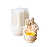 Molde de silicona flexible para manualidades, esculturas de sacerdotes de resina, macetas decorativas, portavelas, contenedores de almacenamiento, moldes flexibles de silicona para manualidades