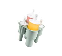 Molde de silicona flexible para paletas de fácil liberación, 4 cavidades, para hacer polos de hielo, herramienta de cocina, molde grande