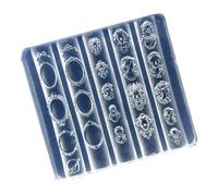 Molde de silicona Flexible para tallado de mujeres, marco de Arte de uñas reutilizable para creaciones de decoración detalladas hechas a mano, molde de arte reutilizable