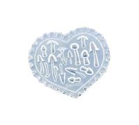 Molde de silicona flexible para uñas, diseño de hojas, hongos, corazones, diseños de uñas, plantilla de diseño de uñas