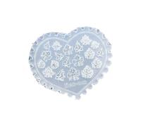 Molde de silicona flexible para uñas, diseño de hojas, hongos, corazones, viajes, herramienta de creación de arte de uñas