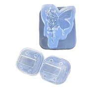 Molde de silicona flexible para uñas, diseño de mariposa, herramienta de manualidades reutilizable con función de liberación fácil, molde creativo para arte de uñas de mariposa