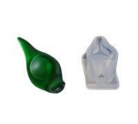 Molde de silicona flexible transparente o blanco multiusos con base de bola de caracol diseñada para amantes de las manualidades y artistas, fácil liberación