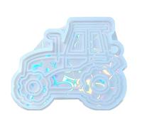 Molde de silicona Flexible único para pendientes y colgantes de llave de excavadora, molde de pendiente hecho a mano