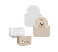 Molde de silicona flexible vacía con diseño de animales florecientes, esencial para hornear, jabón, creación de llamas, molde de silicona de grado alimenticio