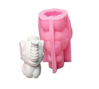 Molde de silicona flexible y reutilizable, forma creativa de elefante para entusiastas que hacen intrincadas esculturas de elefantes y herramientas de fabricación de joyas