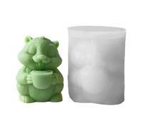 Molde de silicona flexible y reutilizable para adornos creativos de marmota para entusiastas que hacen intrincadas esculturas de animales