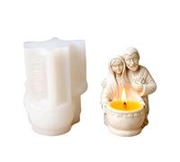 Molde de silicona flexible y reutilizable para estatua de sacerdote hecha a mano, macetas de resina, platos de joyería, recipiente para velas, moldes de estatua de hormigón hechos a mano
