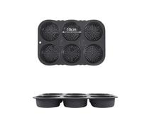 Molde De Silicona For Hornear Hamburguesas, Molde For Pasteles Y Bollos Antiadherente De Calidad Alimentaria For Cocina Casera, Utensilios For Hornear Pan Sin BPA, Apto For Horno Reutilizable(4 g)