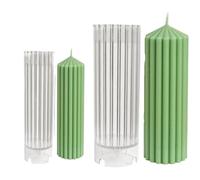 Molde de silicona for velas, bola tejida, molde for, geometría en espiral, cilíndrico, 2/4 Uds Para Velas(2 pcs White06)
