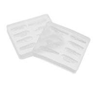 Molde de Silicona Forma de Alas Reutilizable 2 Piezas | Plantilla para Decoración de Uñas en Salón o Casa, Bordes Pulidos, Ajuste Cómodo y Uso