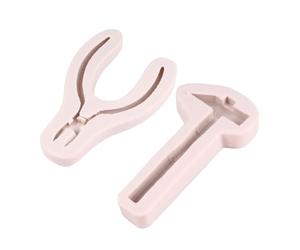 Molde de Silicona Forma de Alicates y Martillo 2 Piezas | Flexible, Antiadherente Fácil Desmoldeo, Adecuado para Hornear y Crear Figuras Originales