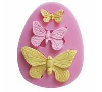 Molde de Silicona, Forma de Mariposa Torta de la Galleta Fondant Dulces de Chocolate del Molde DIY Decoración de La Boda para Hornear Molde Herramienta