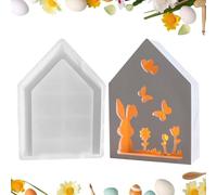 Molde de silicona, forma de vela, dulce y antiadherente, forma de conejo de silicona, molde de resina de, decoración de mesa fácil de liberar para velas y yeso