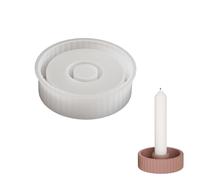 Molde de silicona, formas fáciles de deshacer, patrón de rayas creativas, moldes para zócalos de velas, adecuado para proyectos y uso doméstico, moldes de manualidades antiadherentes