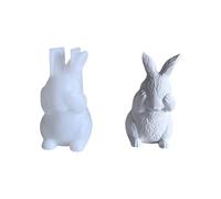 Molde de silicona funcional con diseño de conejos de Pascua para hacer conejos de Pascua y recuerdos