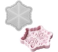 Molde de silicona genérico - 7.01 pulgadas Snowflake Jewelry Box Resin Tray Maker