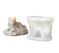 Molde de silicona genérico para perros, molde para estatuilla animal de yeso para fluir, moldes de silicona para animales de creación | para vela jabón, decoración del hogar, hormigón, artes creativas