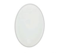 Molde de silicona GLOREX ovalado, 18 x 12 x 1 cm, blanco | Molde reutilizable para proyectos de moldeado personalizados y objetos decorativos creativos, número de artículo 6 2702 521