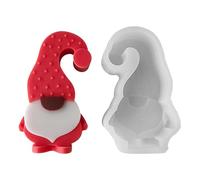 Molde de silicona Gnome, moldes enanos,Moldes de silicona en forma de Gnome | Molde de chocolate para decoración de Cupcake, suministros artesanales para dulces, chocolate, vela de yeso