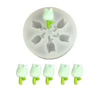 Molde De Silicona Grado Alimenticio Para Accesorios Resina Artesanal Con Capullos Flores Tulipanes Rosas Frangipani Moldes Silicona Para Hacer Jabón Con Velas