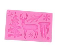 Molde De Silicona - Hecho A Mano Antiadherente - Moldes De Silicona Para Chocolate De La Navidad | Para Cemento Arcilla Jabón Resina Yeso Pan Chocolate Gelatina