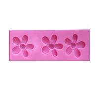 Molde de silicona hecho a mano con diseño floral para fondant de jabón, fondant para dulces, chocolate, azúcar, decoración de pasteles