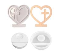 Molde de silicona hecho a mano con forma de corazón, molde de silicona para manualidades y decoración del hogar, molde de silicona