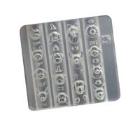 Molde de silicona hecho a mano para amuleto de uñas, elaboración de patrones de perros para entusiastas del arte creativo, herramienta de estampado fácil de usar, molde de silicona para perros