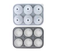 Molde De Silicona Hielo,Reutilizable Fácil Desmoldeo Béisbol 6 Compartimentos,Divertida Bandeja De Hielo Para Cóctel | Café Whisky Cerveza Día Del Padre Reunión Familiar