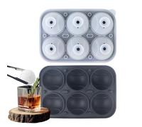 Molde De Silicona Hielo | Reutilizable Fácil Desmoldeo Béisbol 6 Compartimentos | Molde Flexible Para Bolas De Hielo,Café Whisky Cerveza Día Del Padre Reunión Familiar
