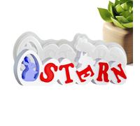 Molde De Silicona Huevo De Pascua - Kit de Ocio Creativo Flexible Conejo y Huevo - Herramientas de Cocina de Silicona para Moldes de Pascua | Para Decoración de Primavera, Arcilla, Resina Epoxi, Jabón