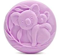 Molde de Silicona Koala DIY para Jabones y Manualidades | Molde Resistente y Flexible de 7,5x2 cm con Diseño de Koalas Mamá y Bebé | Fácil de Usar