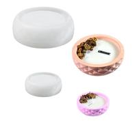 Molde de silicona, moldes de silicona, moldes de fundición grandes 3D, cuenco de silicona redondo, bandeja de yeso para fundir, bandeja de frutas, resina epoxi, resina geométrica, maceta hecha a mano