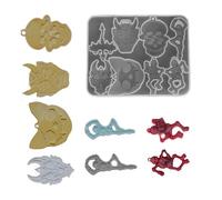 Molde de silicona multifuncional y resistente para un fácil desmoldado, adecuado para entusiastas de la cera de resina y manualidades de arcilla