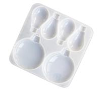 Molde de silicona multiusos con forma de bombilla para decoraciones de Navidad y empresarios creativos, decoración del hogar, molde de silicona