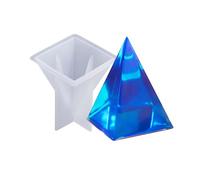 Molde de silicona multiusos en forma de pirámide para hacer velas de resina, jabón, accesorios de manualidades, herramienta de fabricación de joyas, forma de pirámide de resina