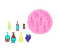 Molde De Silicona Multiusos Formas De Botellas De Licor Para Jaleas De Chocolate Regalo Hecho a Mano Para Entusiastas De La Repostería Herramientas Flexibles Para Hornear De Silicona