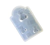 Molde de silicona multiusos para manualidades adecuado para la forma de oreja de una garabeza, contiene jabón de resina, hace un molde de oso de conejo