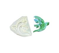 Molde de silicona multiusos para manualidades con materiales tradicionales de bambú de mar y nube, apto para lavavajillas, 12 moldes de silicona de 70 g de peso fácil de liberar