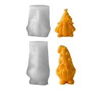 Molde de silicona multiusos para manualidades, textura perfecta para crear gnomos de calabaza, arcilla de baño, molde artístico para