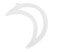 Molde de silicona navideño de resina, el mejor regalo, decoraciones navideñas de varias formas para habitación y coche (Serie navideña-Luna colgante)